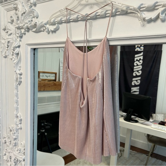 Beautiful shimmery light pink Express top - Picture 2 of 7